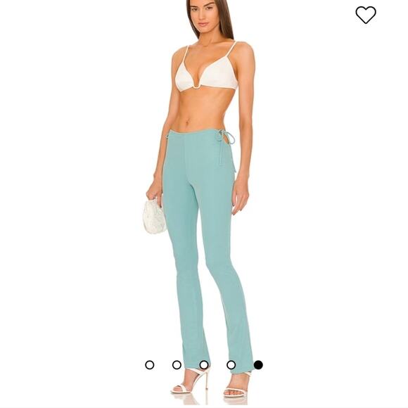 Michael Costello x Revolve Lyle Pant in Teal - Picture 1 of 10